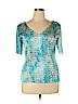 Violet & Claire 100% Polyester Blue Short Sleeve Top Size XL - photo 1