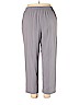 Alfred Dunner Gray Casual Pants Size 14 - photo 2