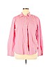 Talbots 100% Cotton Red Long Sleeve Button-Down Shirt Size XL - photo 1