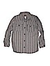 Tea 100% Cotton Gray Long Sleeve Button-Down Shirt Size 7 - photo 1