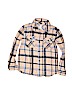 Tea 100% Cotton Tan Long Sleeve Button-Down Shirt Size 7 - photo 1