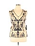 Gimmicks by BKE 100% Polyester Tan Sleeveless Blouse Size XL - photo 1