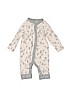 Old Navy 100% Cotton Tan Long Sleeve Onesie 0-3 MO / 3 MO - photo 1