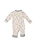 Old Navy 100% Cotton Tan Long Sleeve Onesie 0-3 MO / 3 MO - photo 2