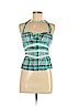 XOXO 100% Cotton Blue Halter Top Size M - photo 1