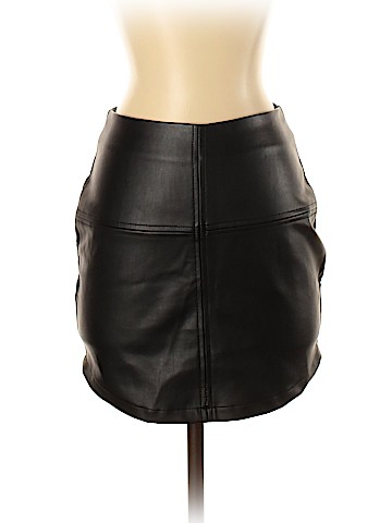 Lulu's Faux Leather Skirt (view 1)