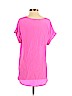 Lavender Brown 100% Silk Pink Short Sleeve Silk Top Size S - photo 2