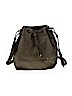Express 100% Leather Green Leather Bucket Bag One size - photo 1