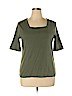 Croft & Barrow 100% Cotton Green Short Sleeve Top Size XL - photo 1