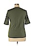 Croft & Barrow 100% Cotton Green Short Sleeve Top Size XL - photo 2