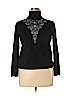 Judith Hart Black Long Sleeve Top Size XL - photo 1