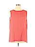Ann Taylor LOFT Outlet 100% Polyester Red Sleeveless Blouse Size XL - photo 1