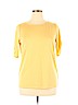 Jones New York Yellow Short Sleeve T-Shirt Size XL - photo 1