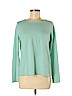 Eileen Fisher Teal Silk Pullover Sweater Size M - photo 1