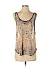 Lush 100% Polyester Ivory Sleeveless Blouse Size S - photo 1