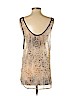 Lush 100% Polyester Ivory Sleeveless Blouse Size S - photo 2