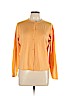 Eileen Fisher 100% Merino Wool Orange Wool Cardigan Size L - photo 1