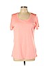 Nike 100% Polyester Pink Active T-Shirt Size L - photo 1
