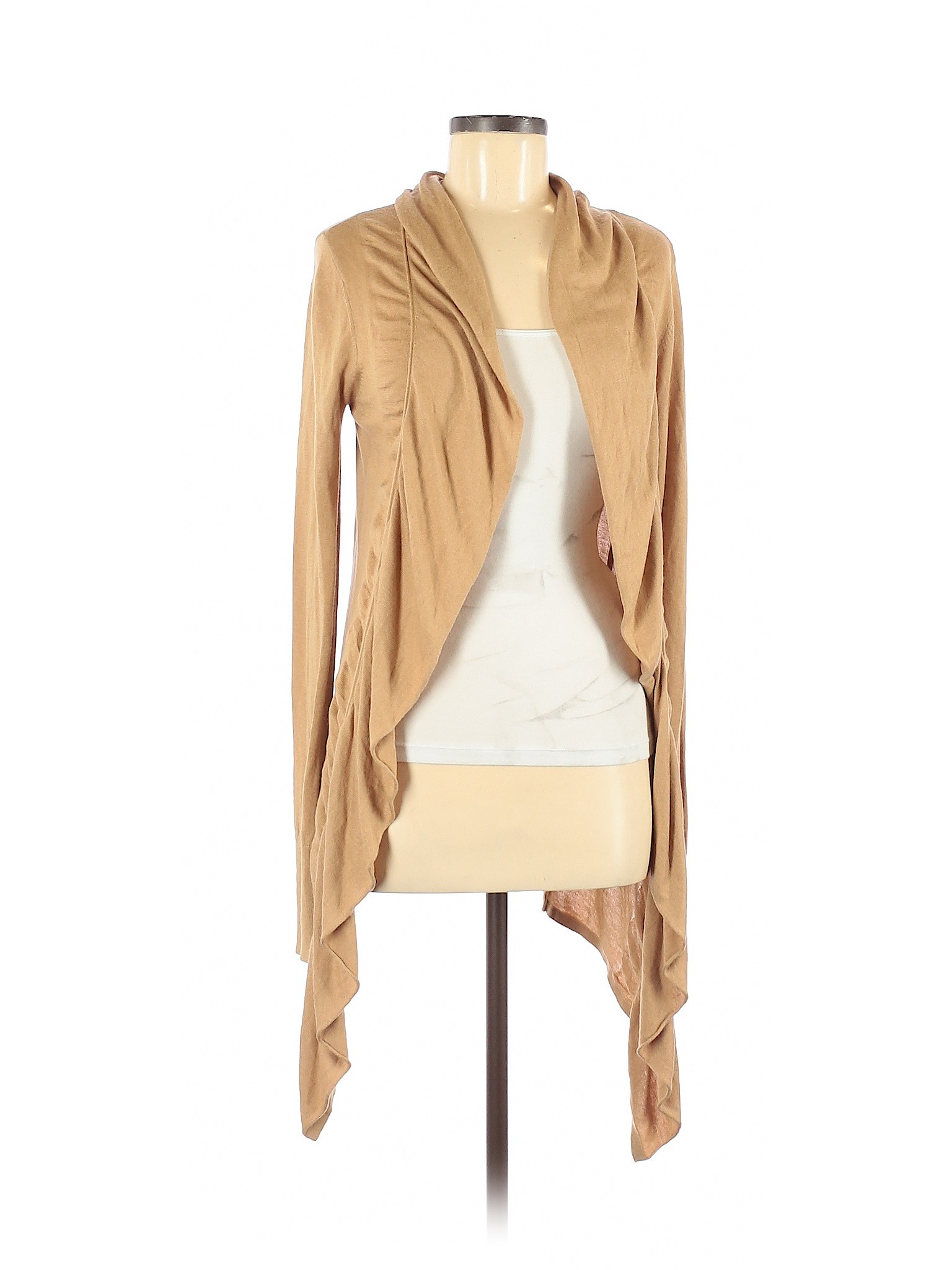 Express Solid Tan Cardigan Size M - 78% off | thredUP