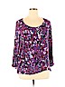 Dana Buchman Purple 3/4 Sleeve Top Size XL - photo 1