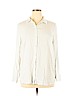 J.jill 100% Rayon White Long Sleeve Button-Down Shirt Size XL - photo 1