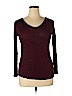 Ultra Flirt Burgundy Long Sleeve Top Size XL - photo 1