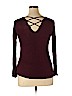 Ultra Flirt Burgundy Long Sleeve Top Size XL - photo 2