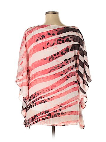 JM Collection Short Sleeve Blouse (view 2)