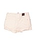 Justice 100% Cotton White Denim Shorts Size 8 - photo 2