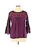 Sonoma Goods for Life 100% Cotton Purple Long Sleeve Top Size XL - photo 1