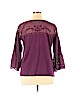 Sonoma Goods for Life 100% Cotton Purple Long Sleeve Top Size XL - photo 2