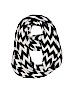Unbranded 100% Acrylic Chevron-herringbone Black Scarf One size - photo 1