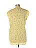Oh Baby By Motherhood 100% Rayon Yellow Short Sleeve Blouse Size L - photo 2