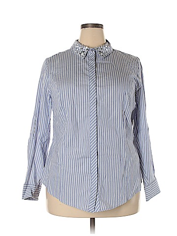 Lane Bryant Long Sleeve Button-Down Shirt (view 1)