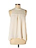Lush 100% Polyester Ivory Sleeveless Blouse Size M - photo 1