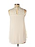 Lush 100% Polyester Ivory Sleeveless Blouse Size M - photo 2