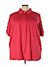Woman Within Red Short Sleeve Polo Size 30 (3X) - photo 1
