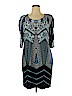 New Directions Blue Casual Dress Size 1X - photo 1