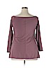 Just Fab Burgundy Long Sleeve Top Size XXL - photo 2