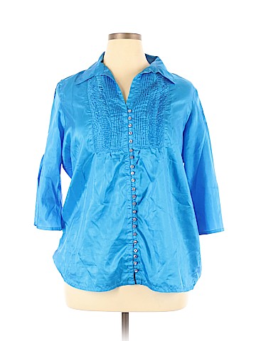 Denim 24/7 Short Sleeve Blouse (view 1)