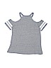 So Nikki... Stripes Graphic Gray Short Sleeve T-Shirt Size 14 - photo 2