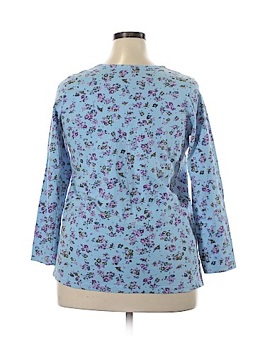 Woman Within Long Sleeve Henley (view 2)