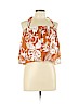 Paper Crane 100% Cotton Tan Sleeveless Blouse Size L - photo 1