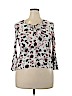HOT GAL 100% Rayon White Long Sleeve Blouse Size XL - photo 1