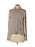 Splendid 100% Rayon Tan Long Sleeve Button-Down Shirt Size S - photo 1
