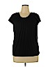 Ann Taylor LOFT Black Short Sleeve Top Size XL - photo 1