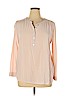 Ann Taylor LOFT 100% Rayon Pink Long Sleeve Blouse Size XL - photo 1