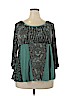 Venezia 100% Polyester Green 3/4 Sleeve Blouse Size 18 - 20 Plus - photo 1