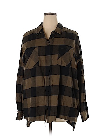 Lane Bryant Long Sleeve Button-Down Shirt (view 1)