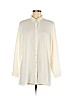 J.jill 100% Polyester Ivory Long Sleeve Blouse Size M (petite) - photo 1